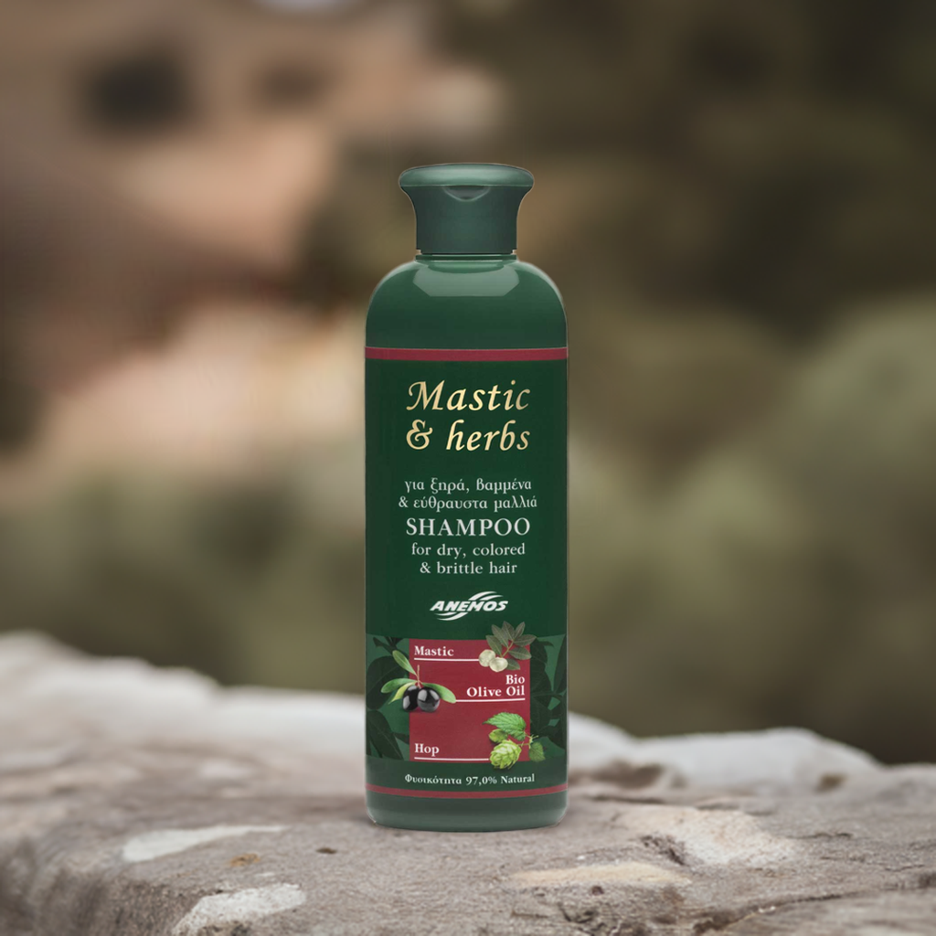 Szampon Mastic & Herbs do włosów suchych, farbowanych lub łamliwych 300 ml