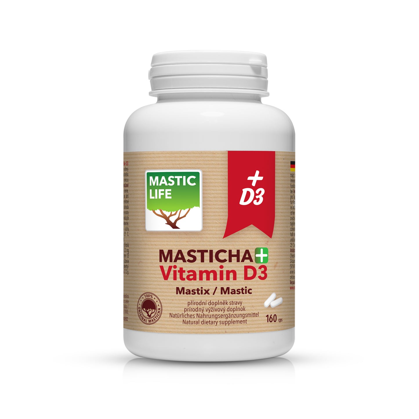 Mastyks+ Witamina D3 (160 kapsułek) Masticlife
