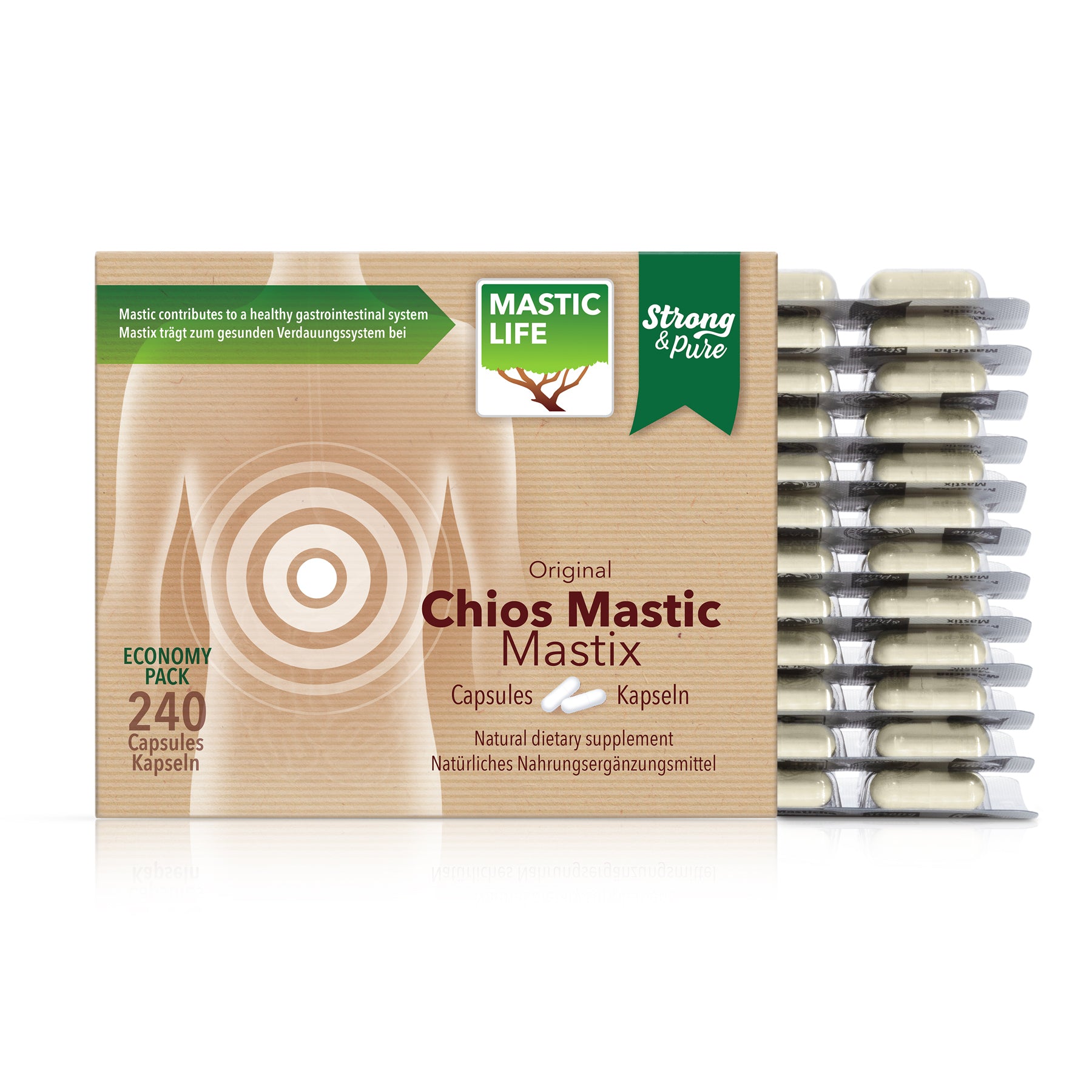 Mastyks Strong&Pure Economy Pack (240 kapsułek) Masticlife