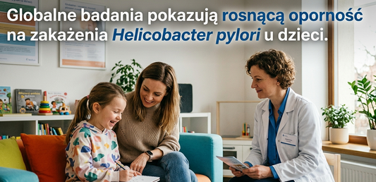 Globalne badania pokazują rosnącą oporność na zakażenia Helicobacter pylori u dzieci