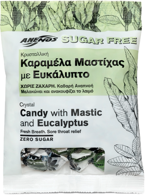 Cukierki z mastyks i eukaliptusem, bez cukru 70 g